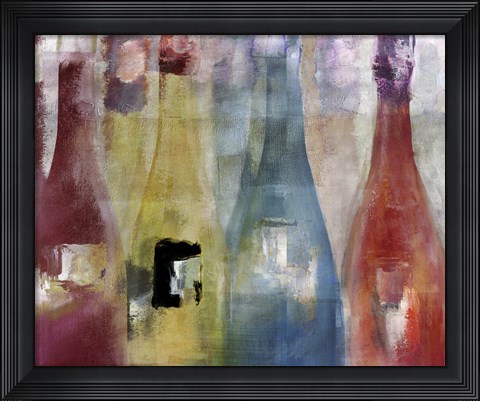 Framed Bouteilles II Print
