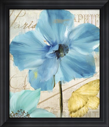 Framed Blue Mountain Poppy Print
