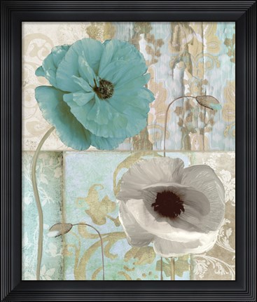 Framed Beach Poppies II Print