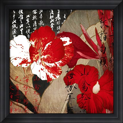 Framed China Red I Print