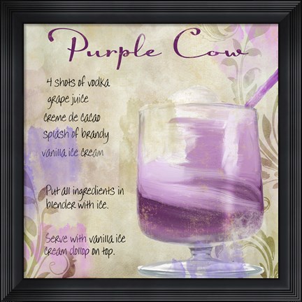 Framed Cocktail Quartet IV Print