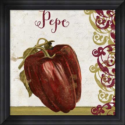 Framed Cucina Italiana Vii Print