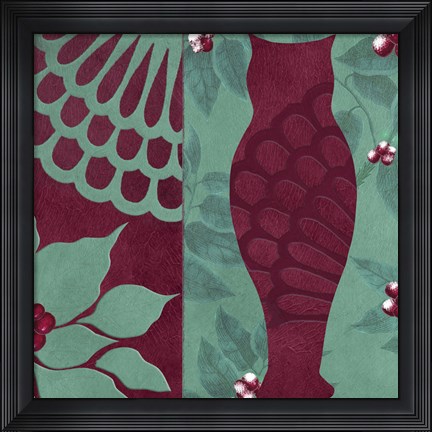 Framed Woodland Winter I Print