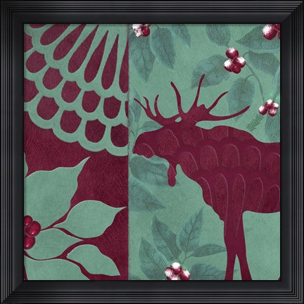 Framed Woodland Winter II Print