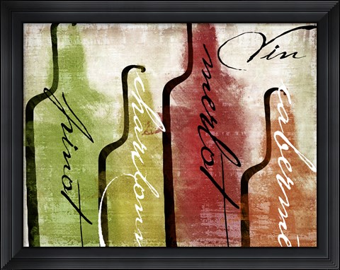 Framed Wine Tasting I Print