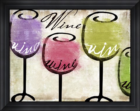 Framed Wine Tasting III Print