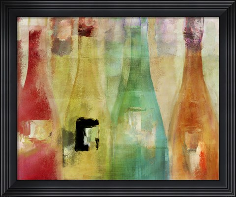 Framed Bouteilles I Print