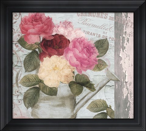 Framed Chalet d ete roses Print