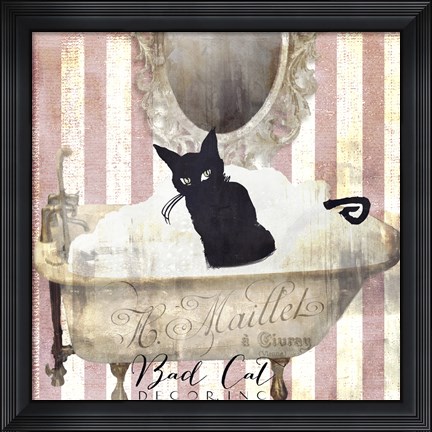 Framed Bad Cat II Print