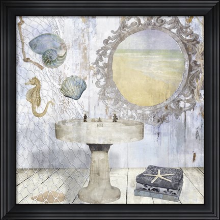 Framed Beach House II Print