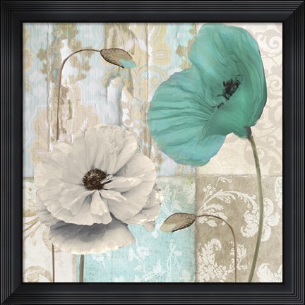 Framed Beach Poppies III Print