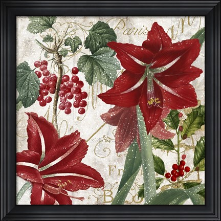 Framed Christmas In Paris II Print