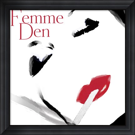 Framed Femme Den I Print