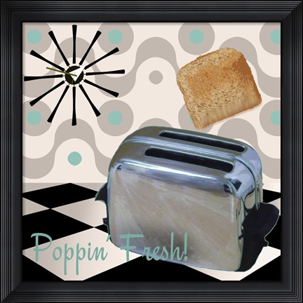 Framed Fifties Kitchen I Print