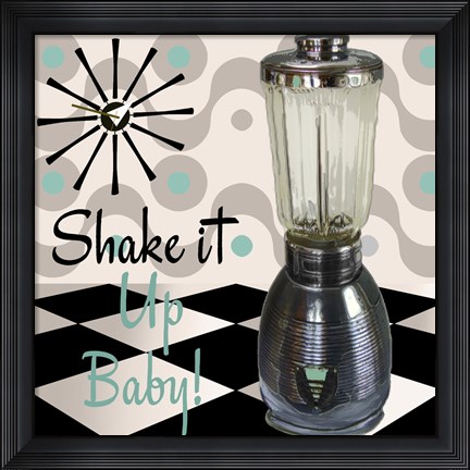 Framed Fifties Kitchen IV Print