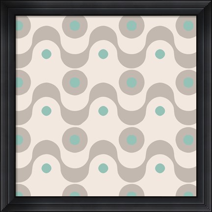 Framed Fifties Patterns III Print