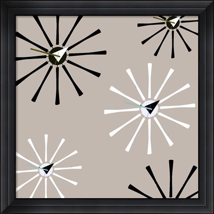 Framed Fifties Patterns IV Print