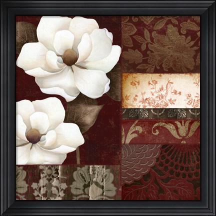 Framed Flores Blancas III Print