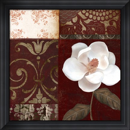 Framed Flores Blancas IV Print