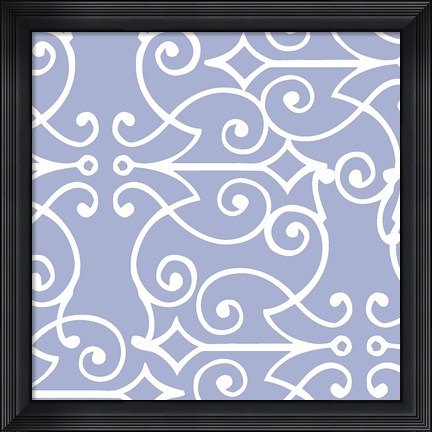 Framed Kasbah Blue I Print