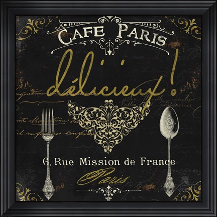 Framed La Cuisine III Print