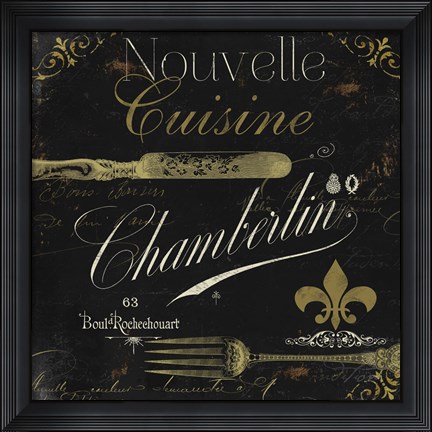 Framed La Cuisine IV Print