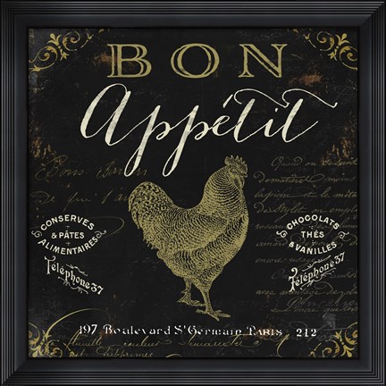 Framed La Cuisine V Print