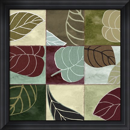 Framed Leaf Story III Print