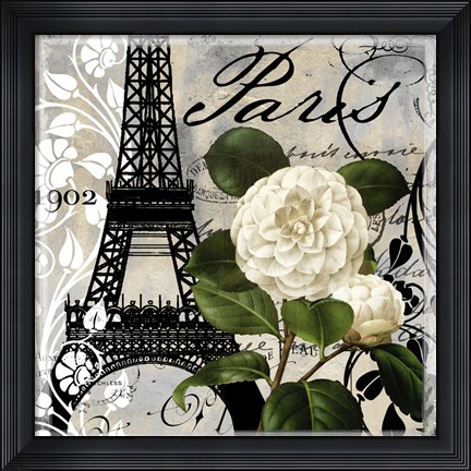 Framed Paris Blanc I Print