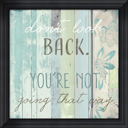 Framed Present Tense Print