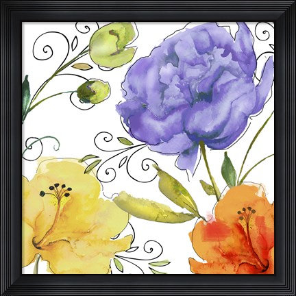 Framed Rhapsody I Print