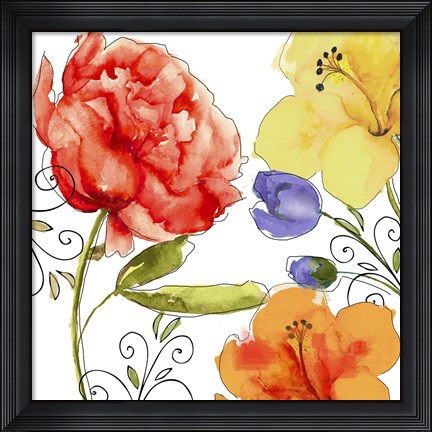 Framed Rhapsody II Print