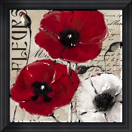 Framed Rouge One Print