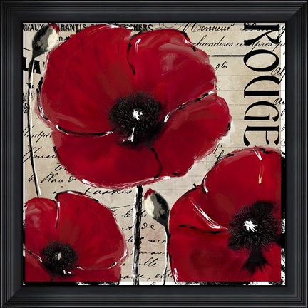 Framed Rouge Two Print