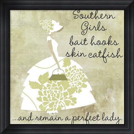 Framed Southern Belles Two Print