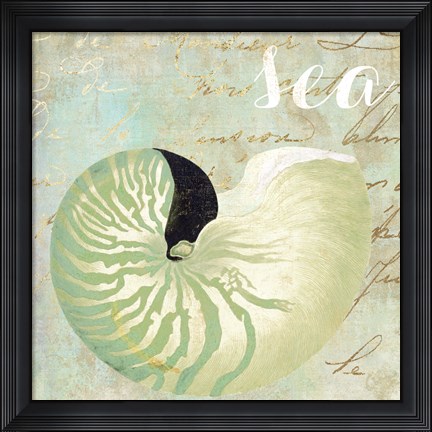 Framed Turquoise Beach I Print