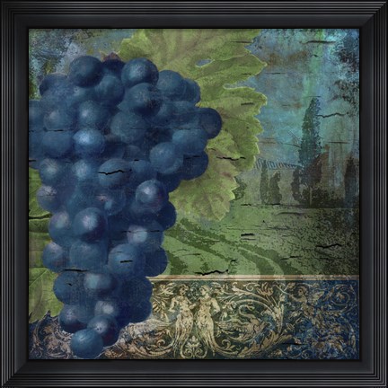 Framed Vino Blu Two Print