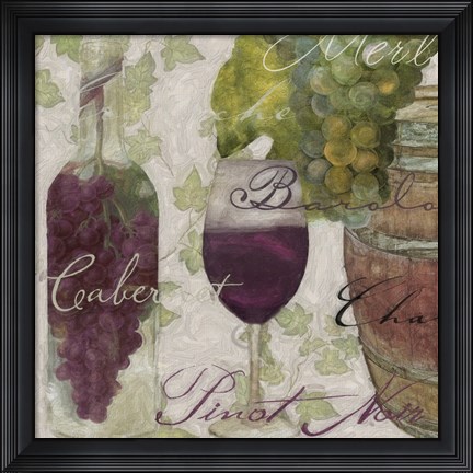 Framed Wine Cellar I Print