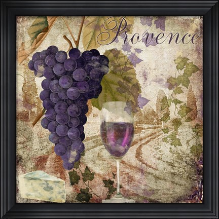 Framed Wine Country III Print