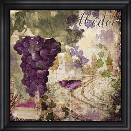 Framed Wine Country IV Print