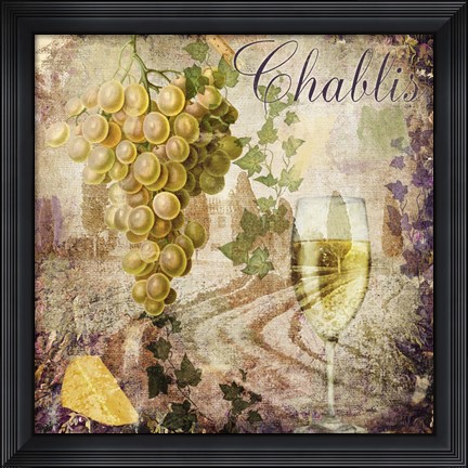 Framed Wine Country V Print