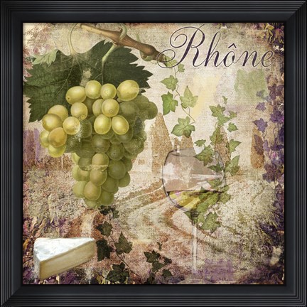 Framed Wine Country VI Print