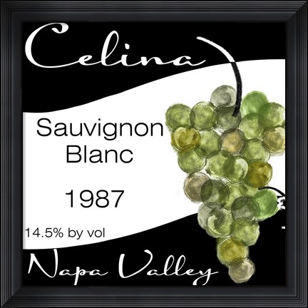 Framed Wine Walley I Print