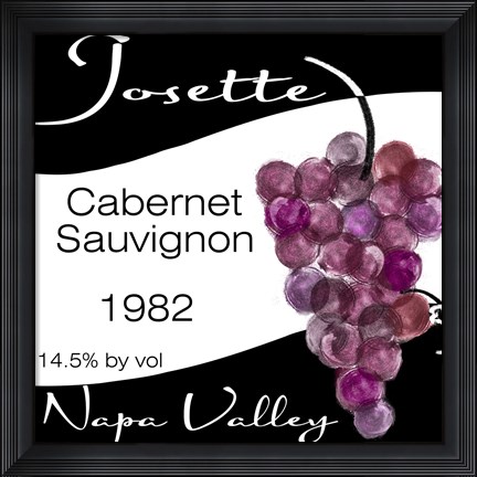 Framed Wine Walley II Print