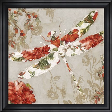 Framed Winged Tapestry III Print