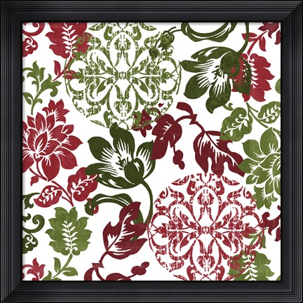 Framed Woodlands Christmas I Print