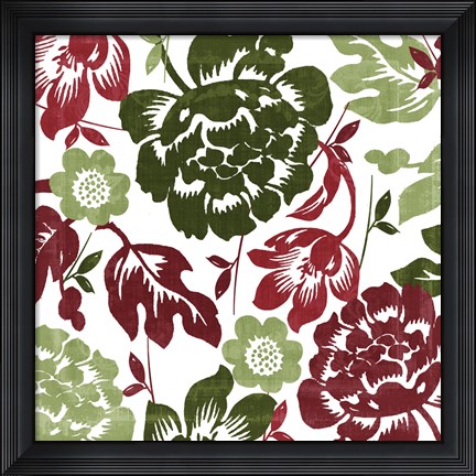 Framed Woodlands Christmas II Print