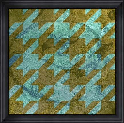 Framed Houndstooth V Print