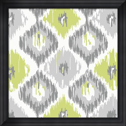 Framed Calyx Ikat Print