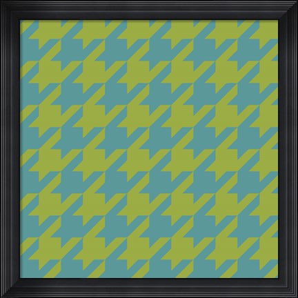 Framed Houndstooth I Print